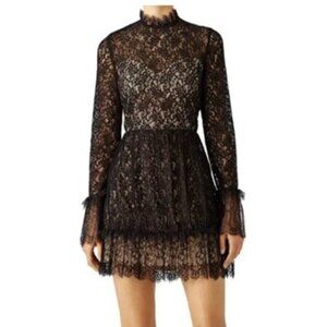Sailor Black Lace Amity Mini Cocktail Dress